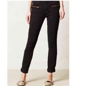 Anthropologie Pilcro moto zip pants size 6
